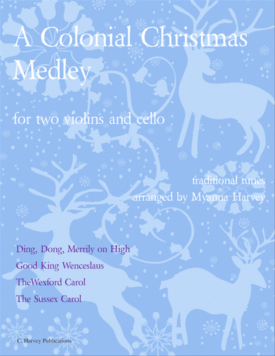 A Colonial Christmas Medley for String Trio String Trio scores gallery preview page 1