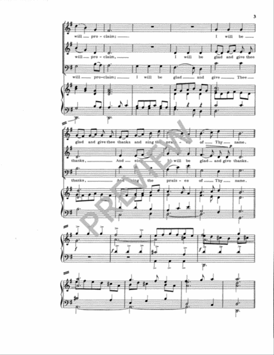 O Lord Most High, with All My Heart 3-Part scores gallery preview page 4