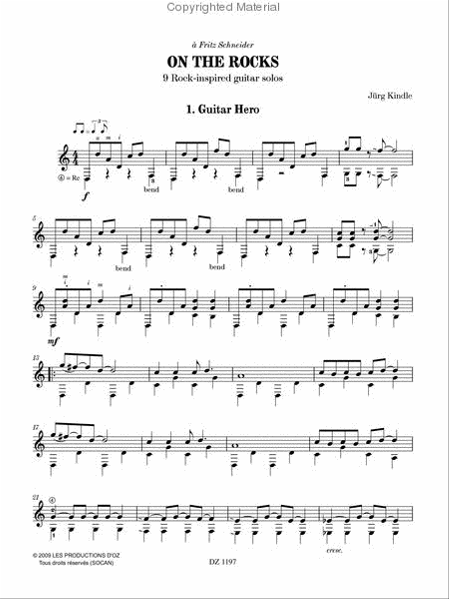 On the Rocks Classical Guitar scores gallery preview page 2