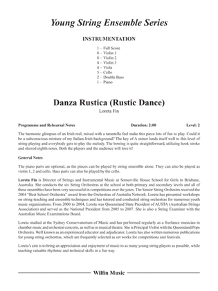 Danza Rustica: Score