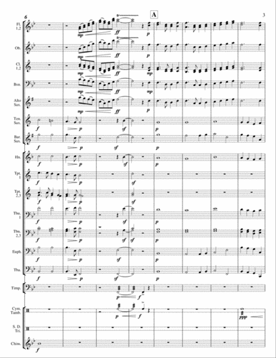 America the Beautiful Concert Band scores gallery preview page 3