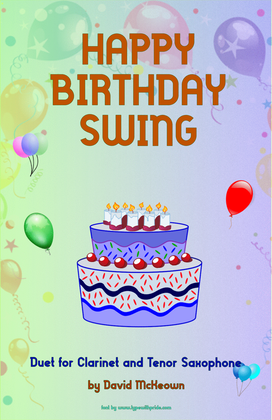 Happy Birthday Swing, for Clarinet and Tenor Saxophone Duet