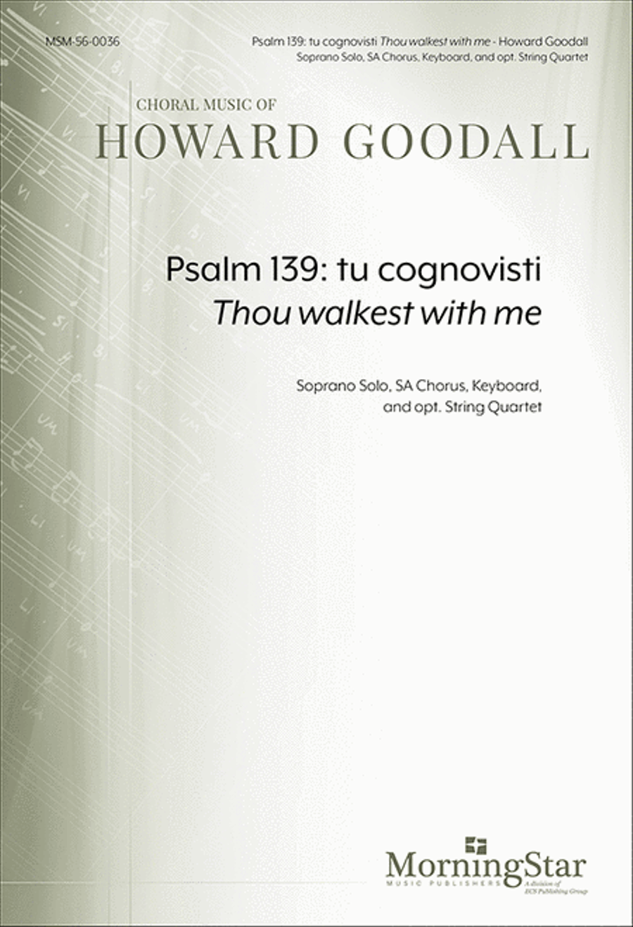 Psalm 139: tu cognovisti/Thou walkest with me SA scores gallery preview page 1