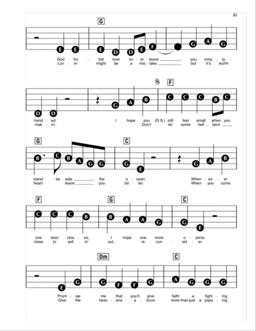 I Hope You Dance Piano, Vocal scores gallery preview page 2
