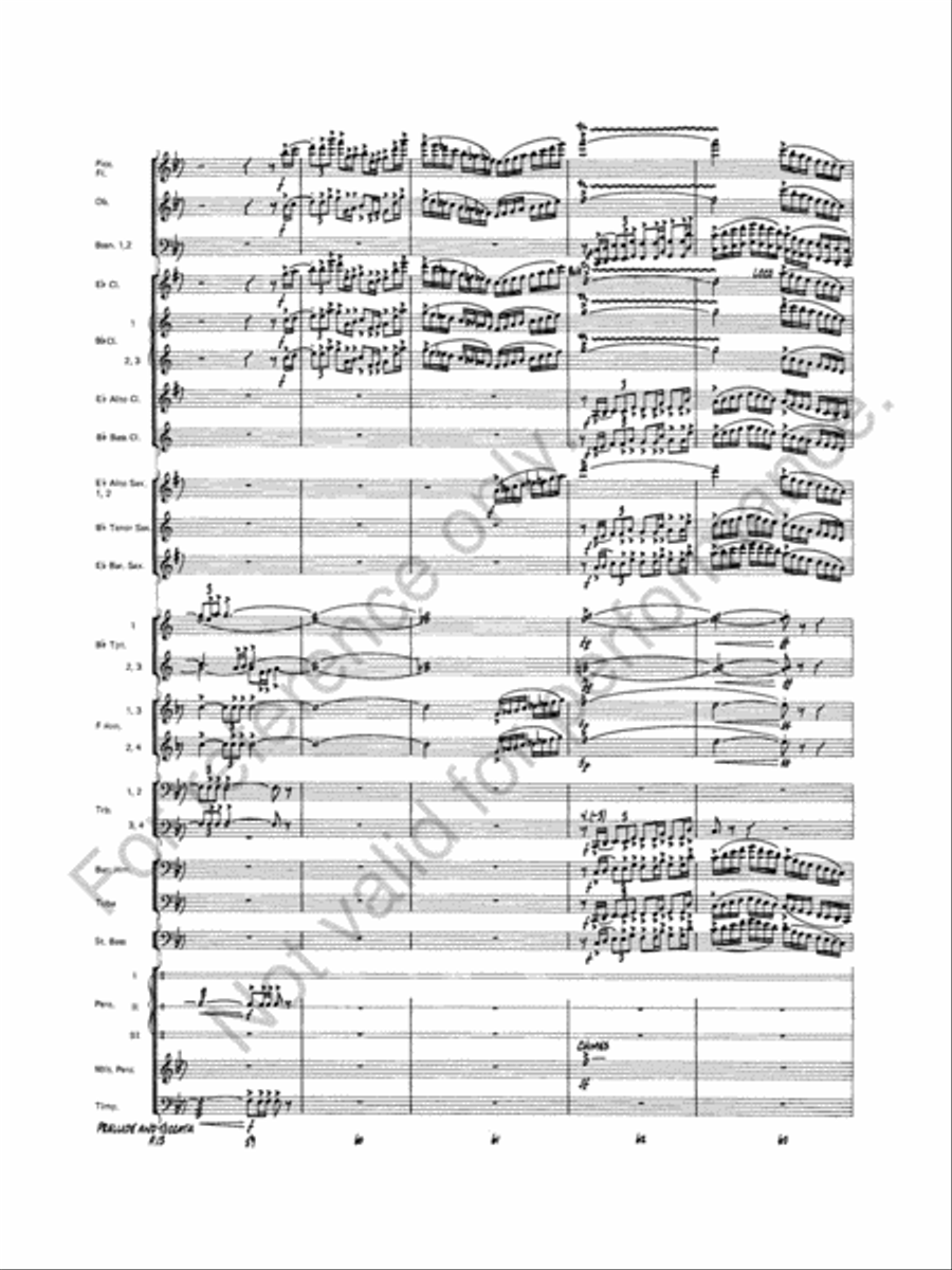 Prelude And Toccata Concert Band scores gallery preview page 14