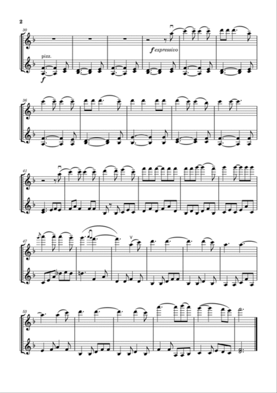 Hallelujah String Duet scores gallery preview page 2
