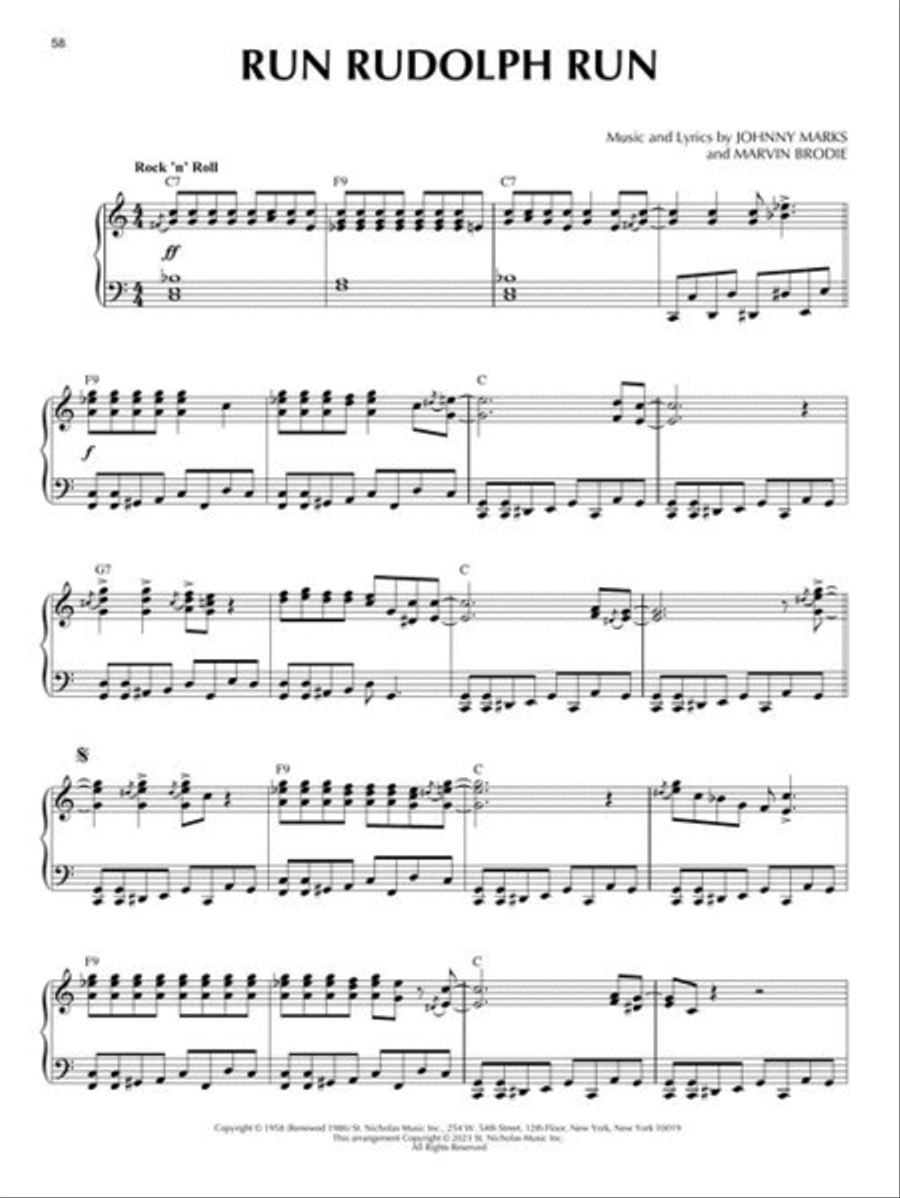 Boogie Woogie Christmas Piano Solo scores gallery preview page 6