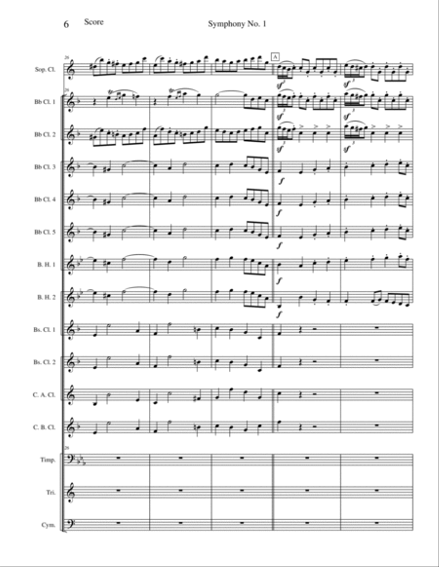 Mvt. V - Dance from Symphony No. 1 (Rustic Wedding Symphony) Woodwind Ensemble scores gallery preview page 6