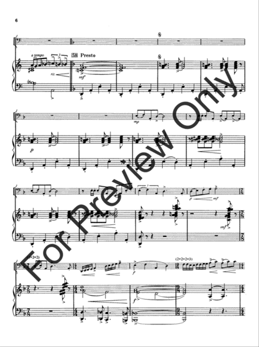 Ballad and Presto Dance Ballad and Presto Dance Tuba scores gallery preview page 8