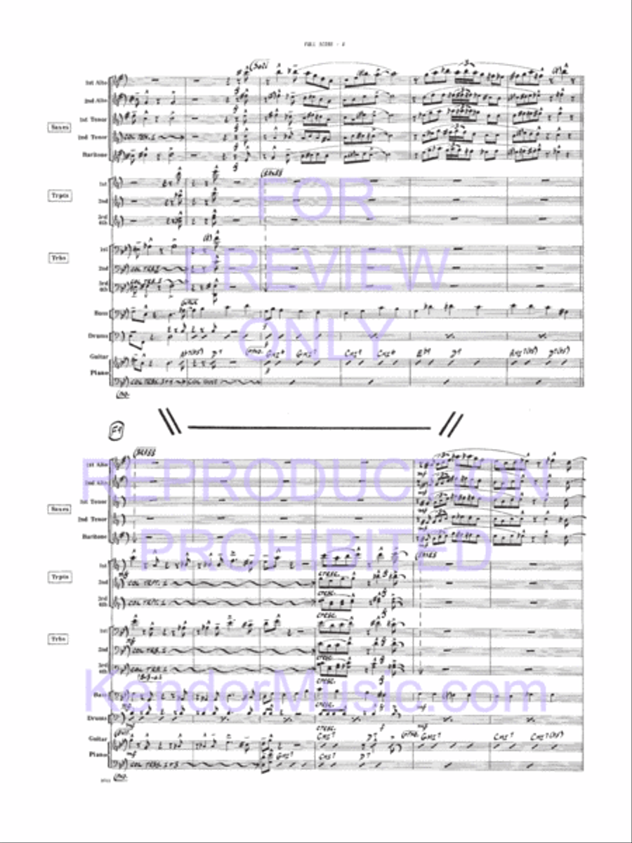Bird, The Bird, The Jazz Ensemble scores gallery preview page 20