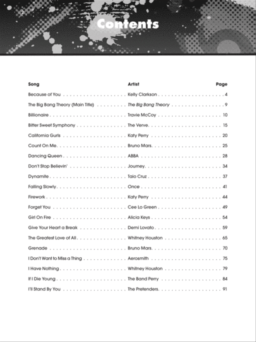 The Giant Book of Pop & Rock Sheet Music Easy Piano scores gallery preview page 10