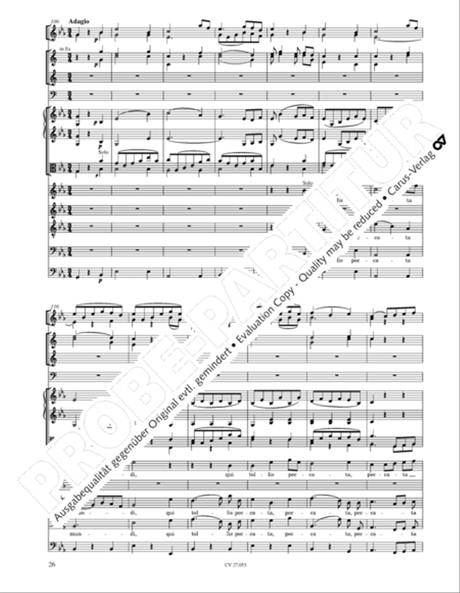 Creation Mass in A-major after Joseph Haydn (Schopfungsmesse in A nach Joseph Haydn) 4-Part scores gallery preview page 27