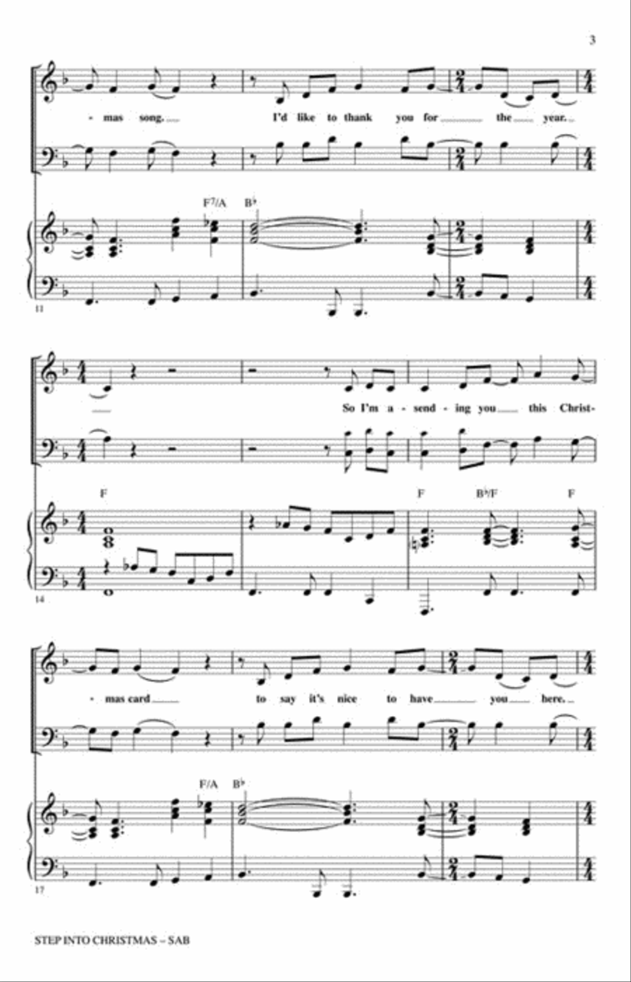 Step into Christmas 3-Part scores gallery preview page 3