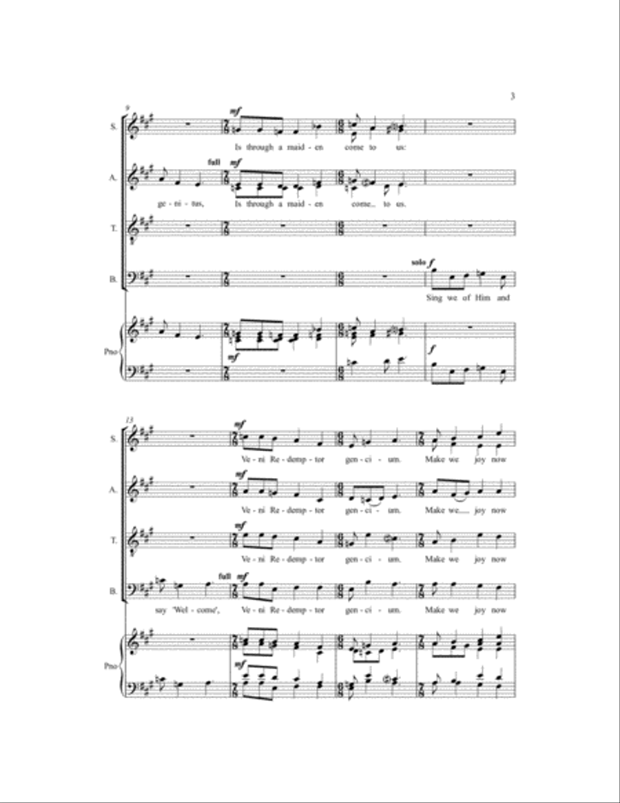 Make We Joy Now in This Fest SSAATB scores gallery preview page 3