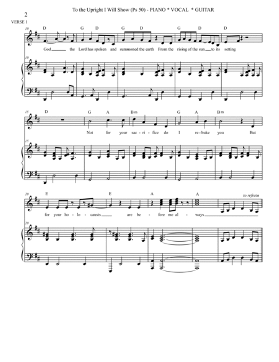 To the Upright I Will Show (Psalm 50) Choir scores gallery preview page 2