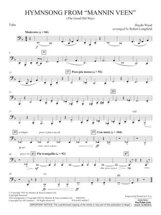 Hymnsong from "Mannin Veen" (arr. Robert Longfield) - Tuba