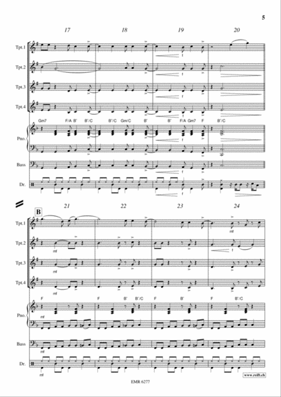 Kumbaya Trumpet scores gallery preview page 5