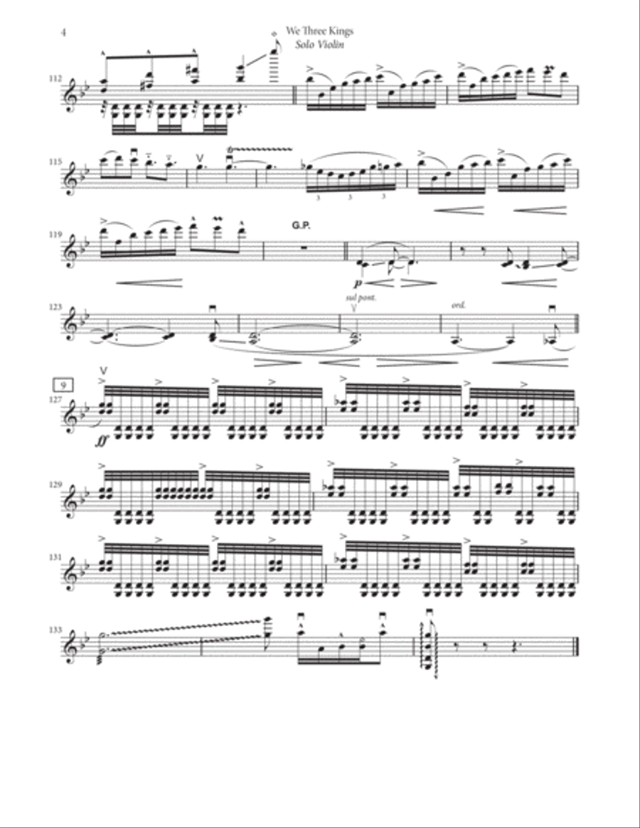 We Three Kings - Violin and Piano Violin Solo scores gallery preview page 6