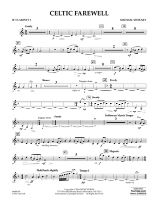 Celtic Farewell - Bb Clarinet 3