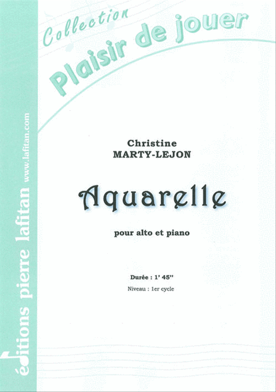 Aquarelle Piano Accompaniment scores gallery preview page 1