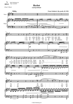 Herbst (D. 945) (F-sharp minor)