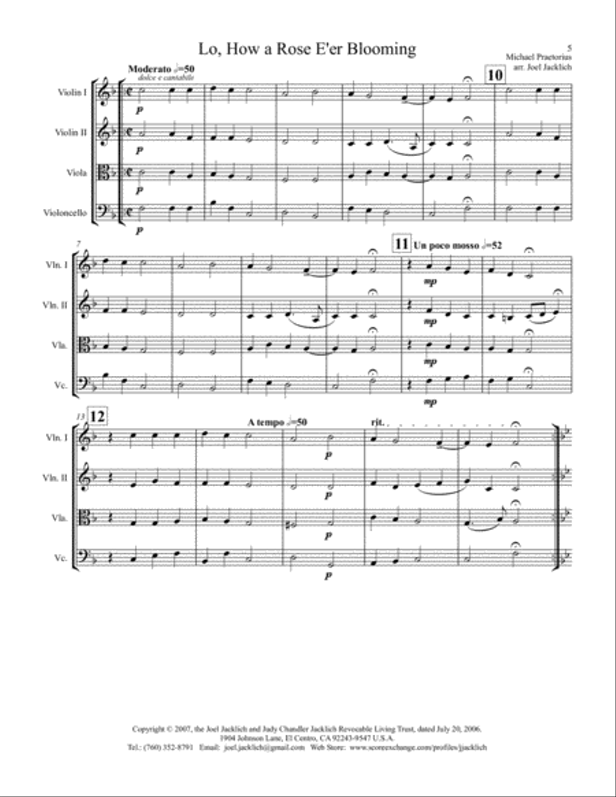 The Big Book of Christmas Carols for String Quartet, Vol. II String Quartet scores gallery preview page 5