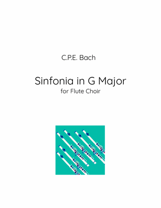 Book cover for Sinfonia in G Major for Flute Choir