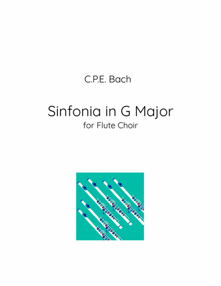 Sinfonia in G Major for Flute Choir image number null