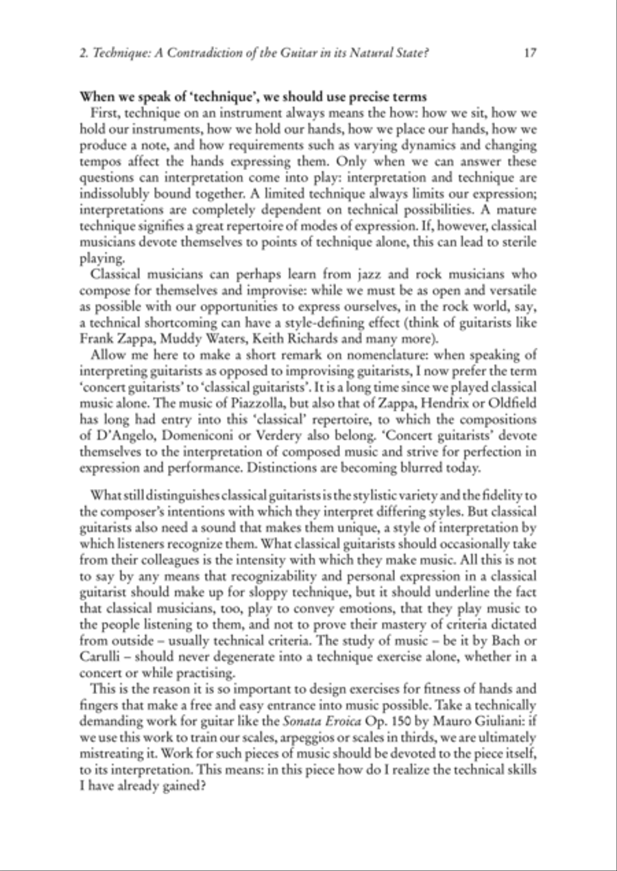Modern Guitar Technique. Integrative Movement Theory for Guitarists School and Community scores gallery preview page 16