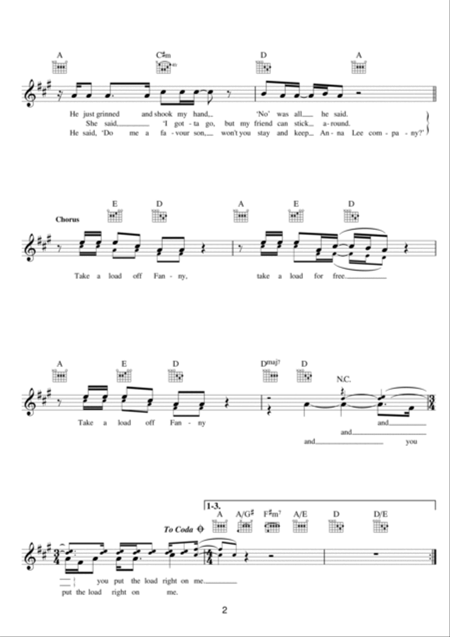 The Weight The Weight Piano scores gallery preview page 2