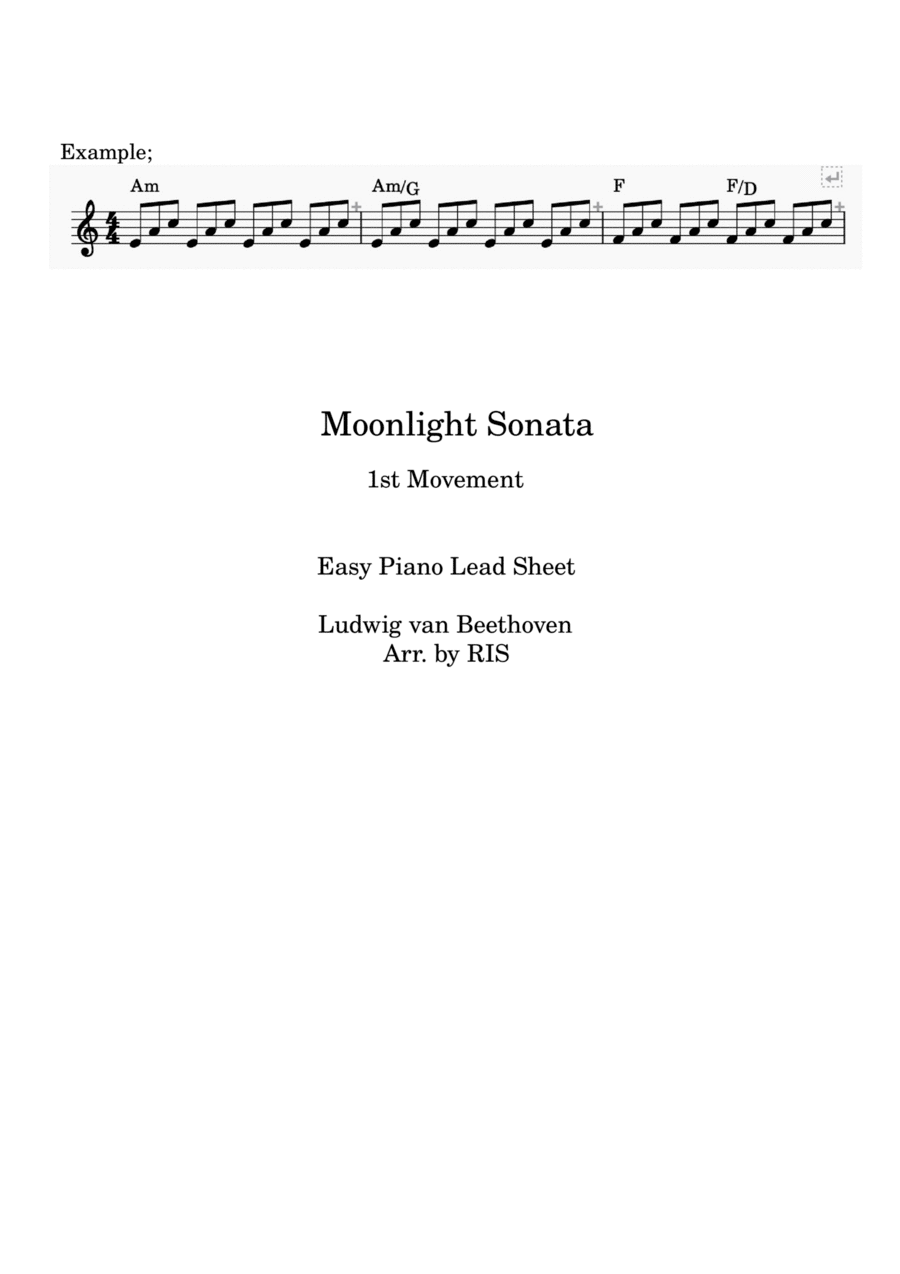 Moonlight Sonata First Movement by Ludwig van Beethoven - Chamber Music ...