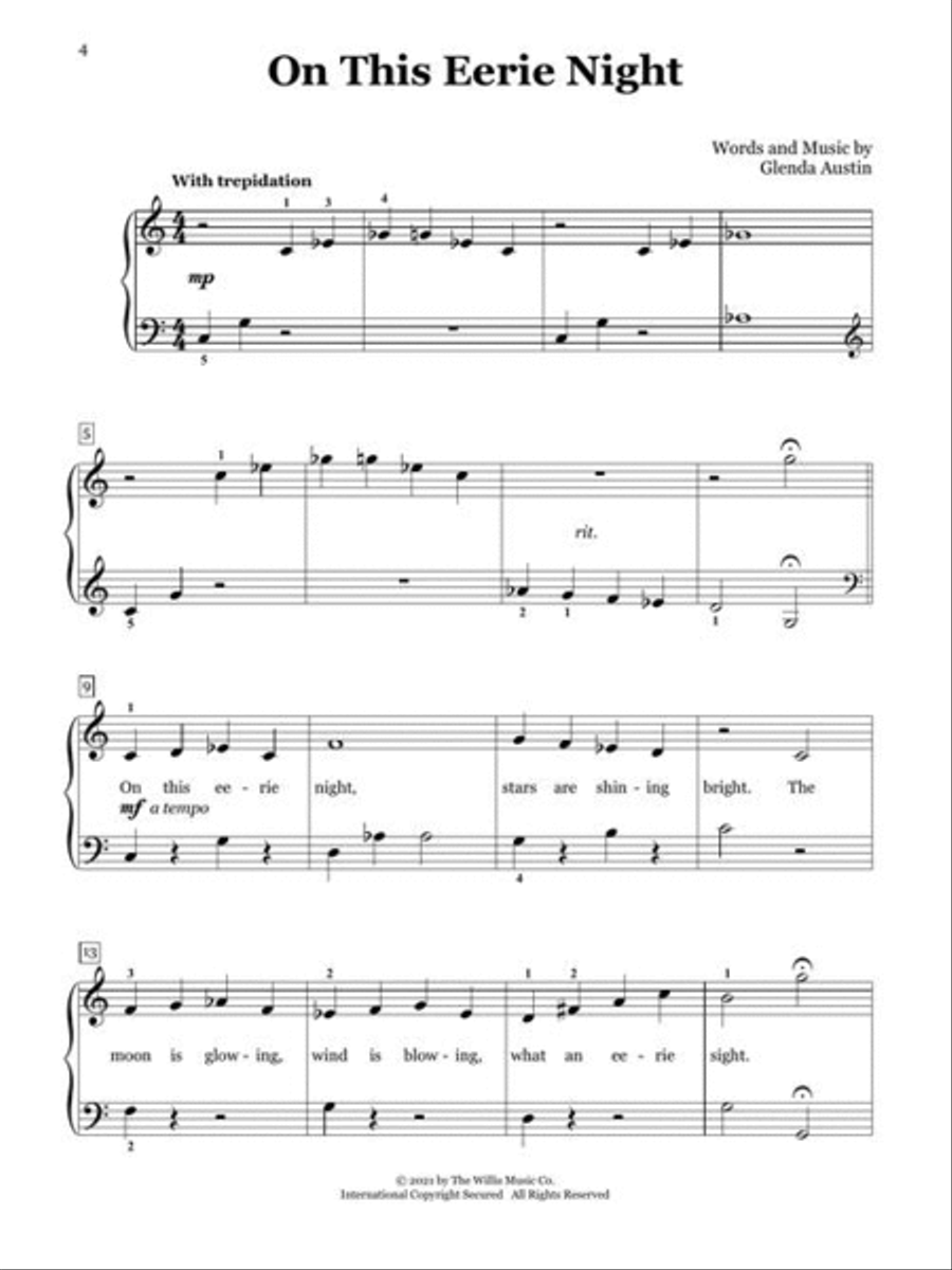 Strange Sounds Strange Sounds Easy Piano scores gallery preview page 4