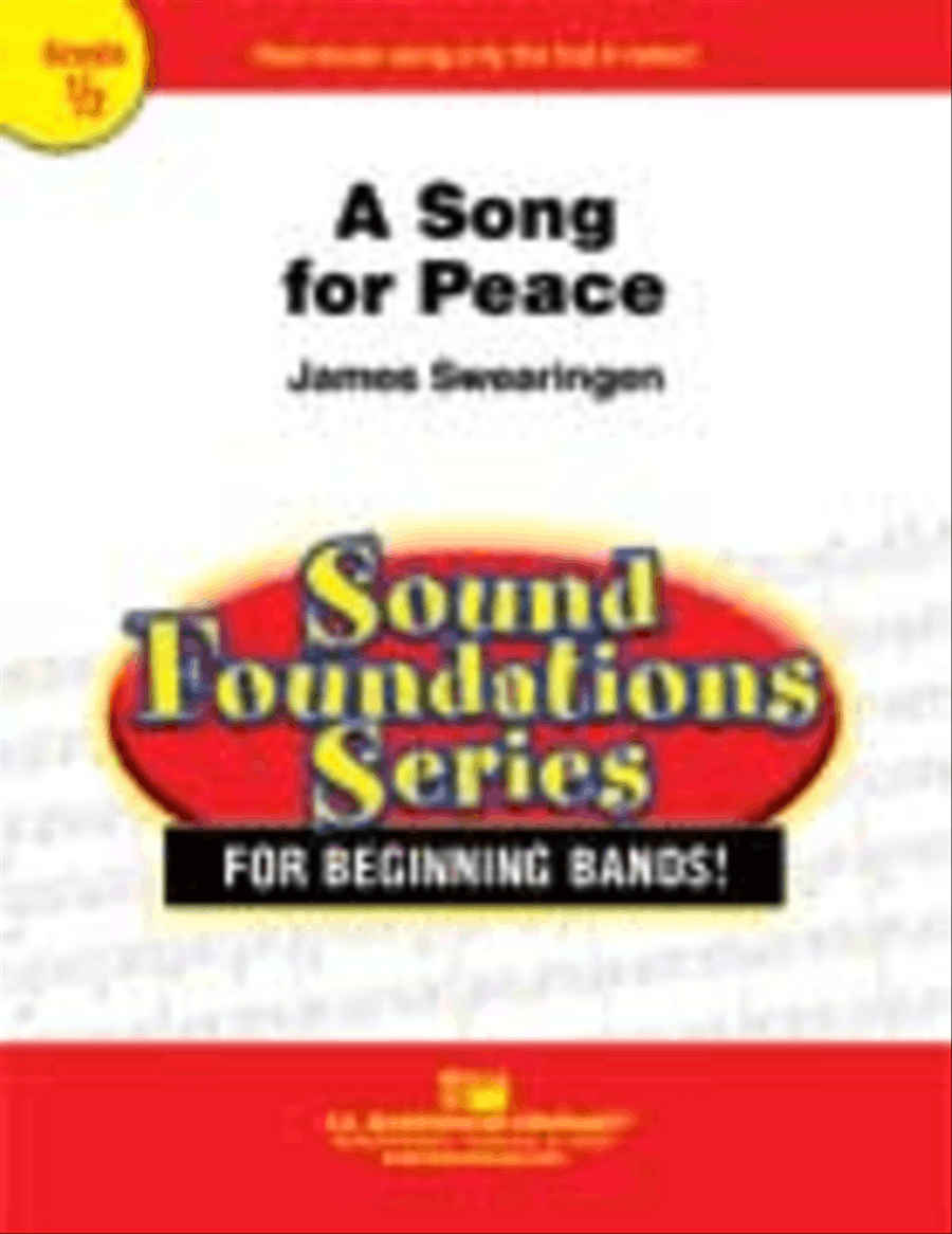 A Song For Peace Concert Band scores gallery preview page 1