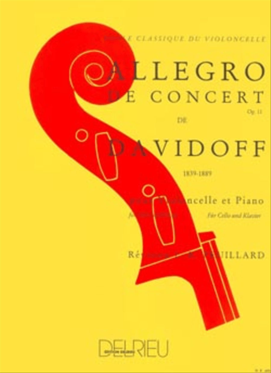 Allegro de concert Op. 11 en Si min. Piano Accompaniment scores gallery preview page 1