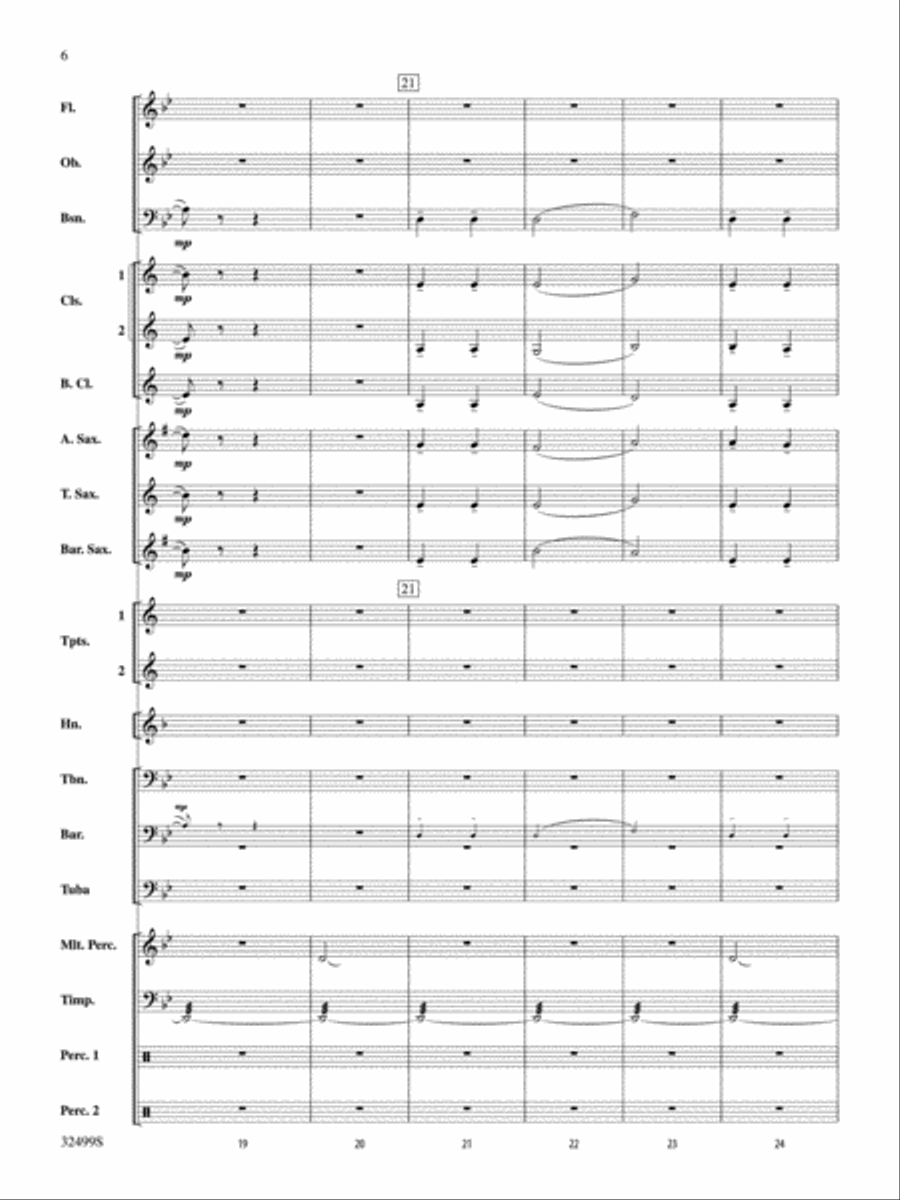 Russian Christmas Music: Score Concert Band scores gallery preview page 6
