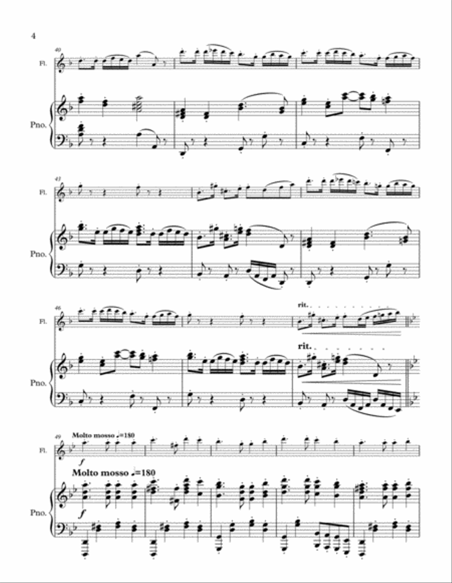 Korobeiniki (flute and piano) Korobeiniki (flute and piano) Flute Solo scores gallery preview page 4