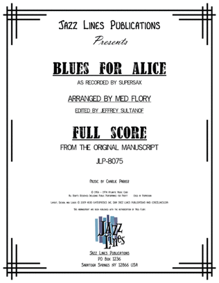 Book cover for Blues For Alice