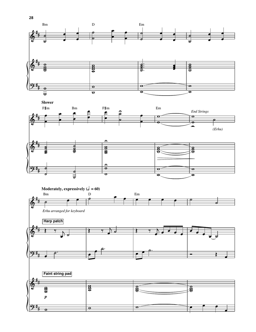 Heaven And Earth (Land Theme) Piano, Vocal, Guitar scores gallery preview page 3