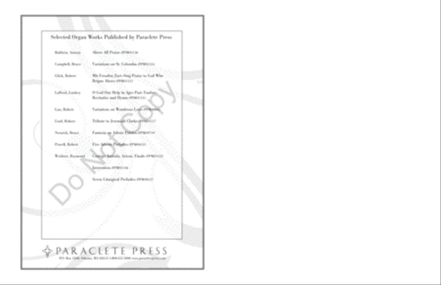 Harvest Festival: Four Organ Preludes on Thanksgiving Hymns Organ scores gallery preview page 19