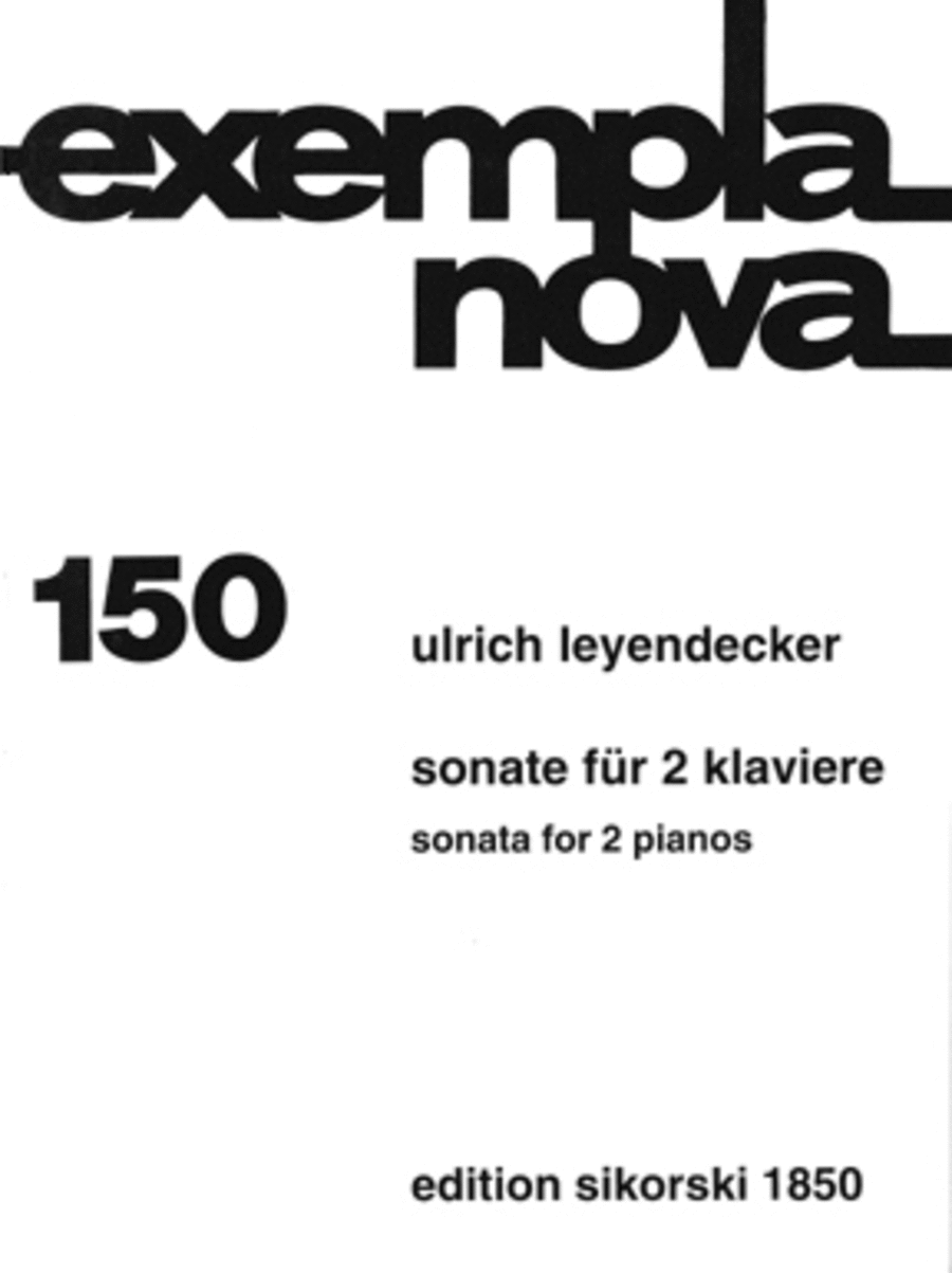 Sonata For 2 Pianos Playing Score