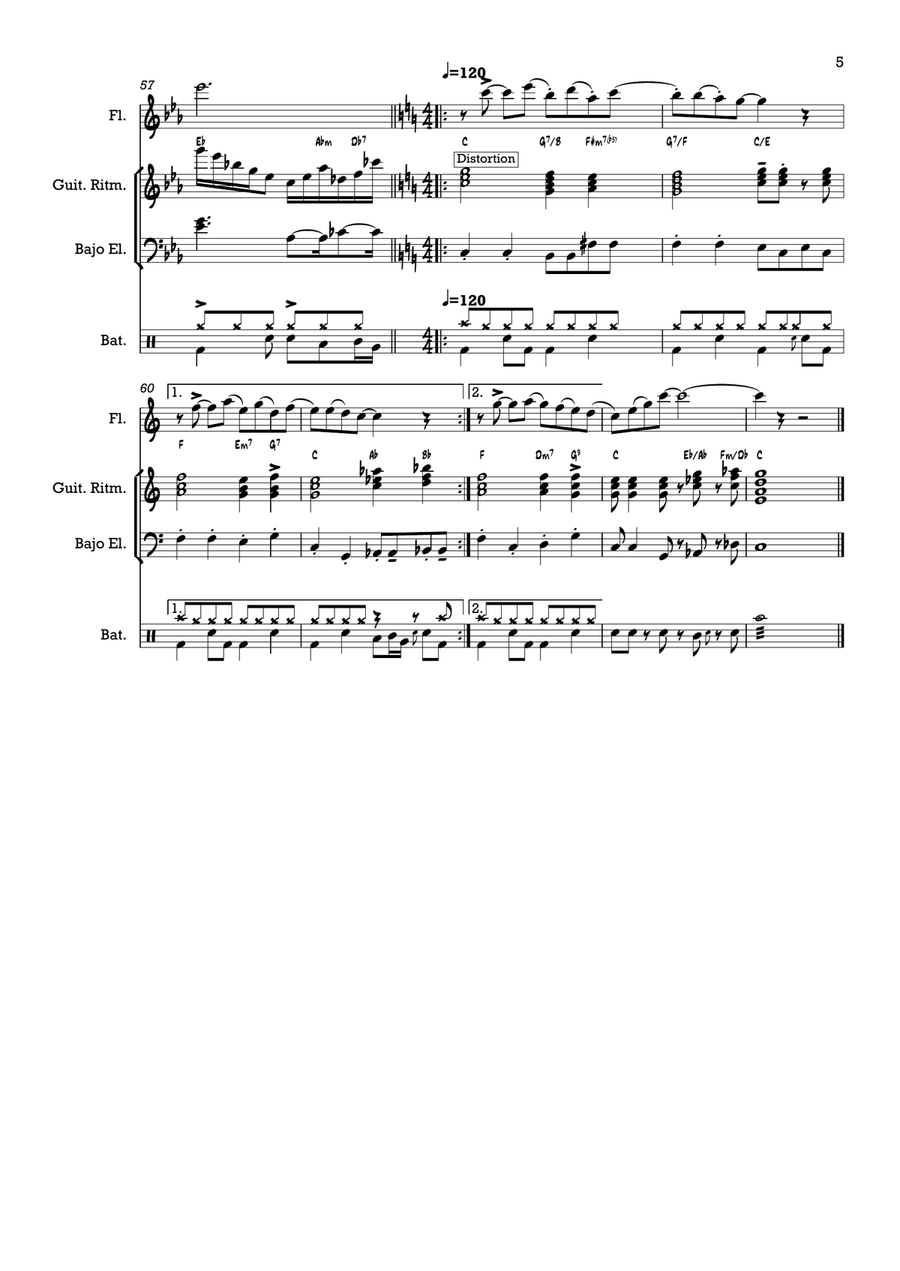 El Sapo (Son) Small Ensemble scores gallery preview page 5
