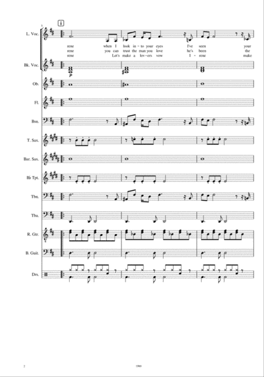 Irene Irene Jazz Ensemble scores gallery preview page 2