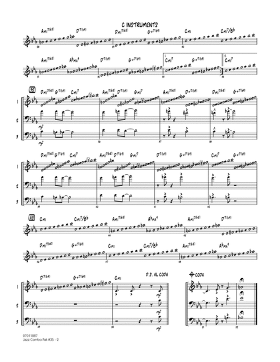 Jazz Combo Pak #35 (Cannonball Adderley) - C Instruments