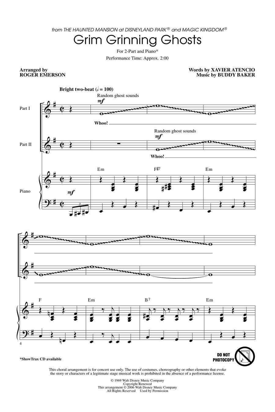 Grim Grinning Ghosts 2-Part scores gallery preview page 1