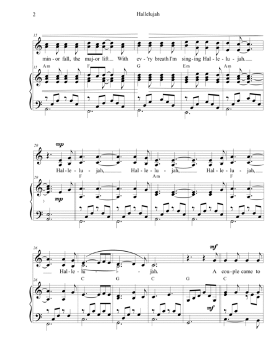 Hallelujah SA scores gallery preview page 2
