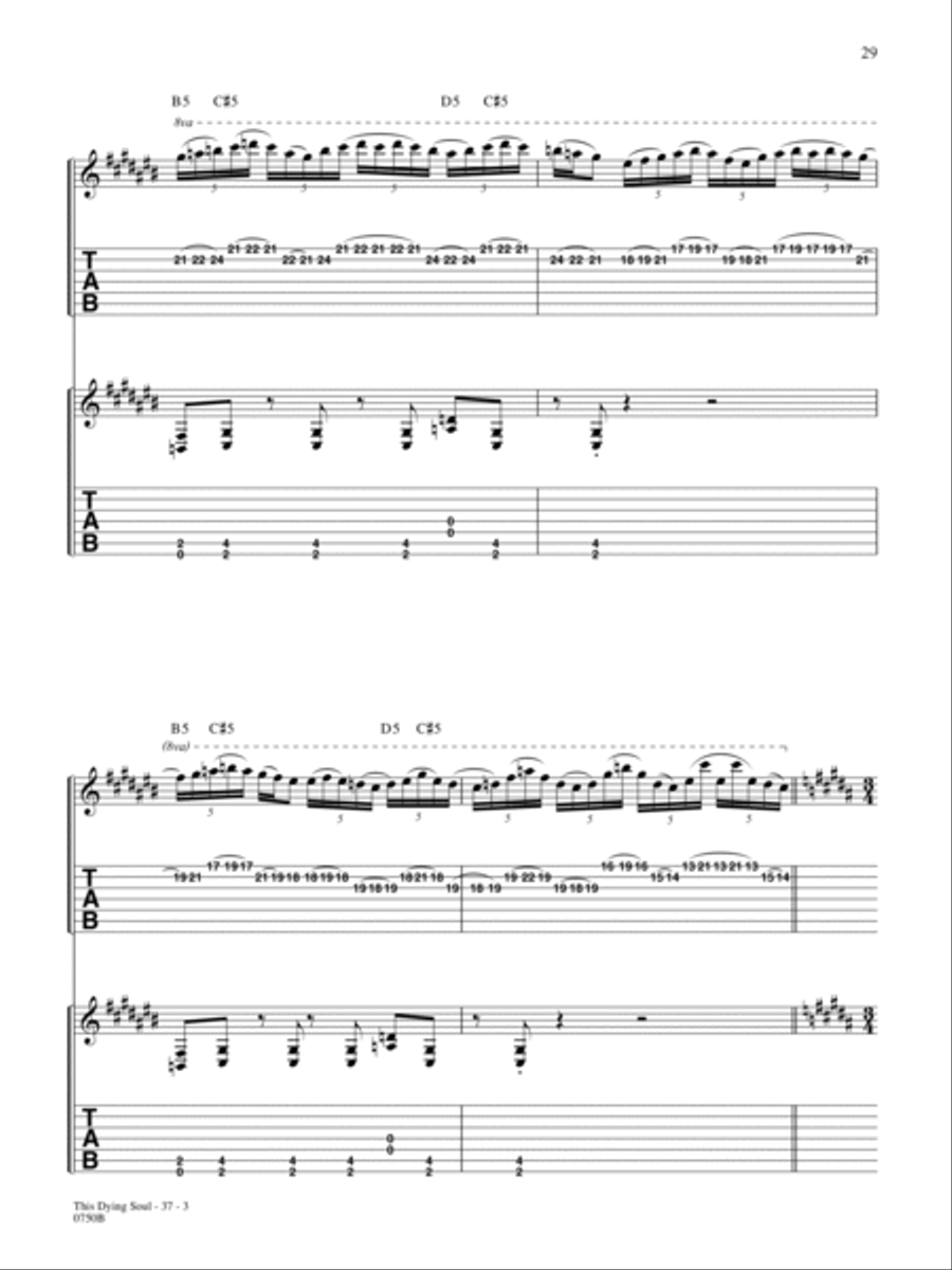 This Dying Soul This Dying Soul Guitar Tablature scores gallery preview page 3