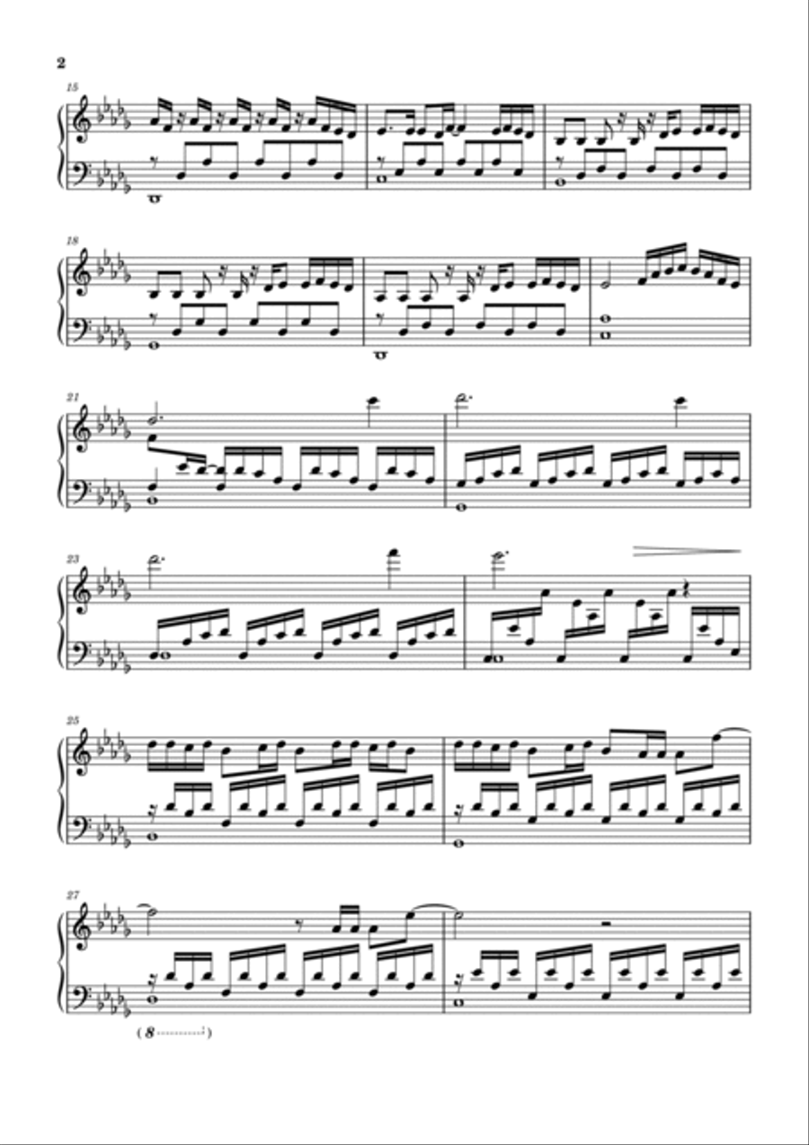 Try Try Piano Solo scores gallery preview page 2