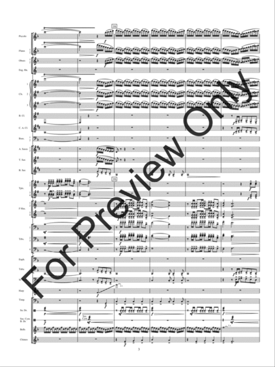 Holiday Rhapsody Concert Band scores gallery preview page 6