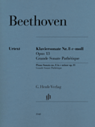 Book cover for Piano Sonata No. 8 in C Minor, Op. 13