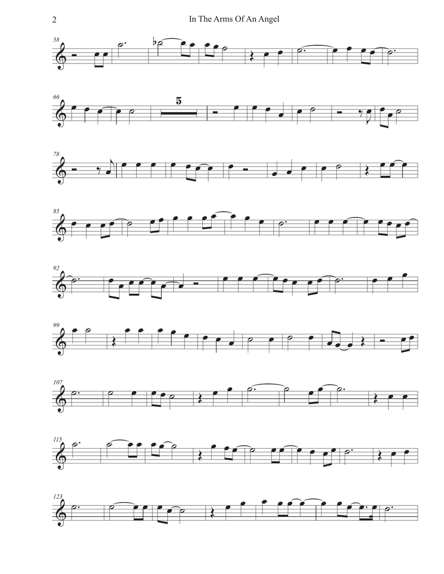 Angel Angel Flute Solo scores gallery preview page 2